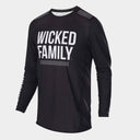Front of Black Solid MTB jersey