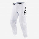 Photo of the front of white Glory MX pants