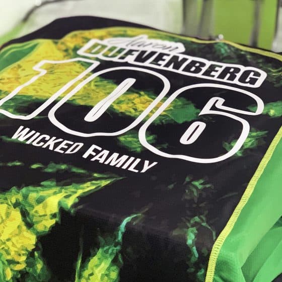 image of an ID kit on a green Tie -Dye MX jersey