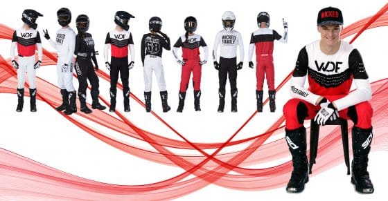motocross riders wearing red block MX gear sets